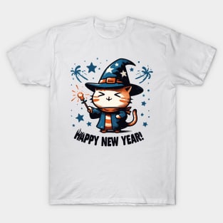 Happy New Year Cat T-Shirt